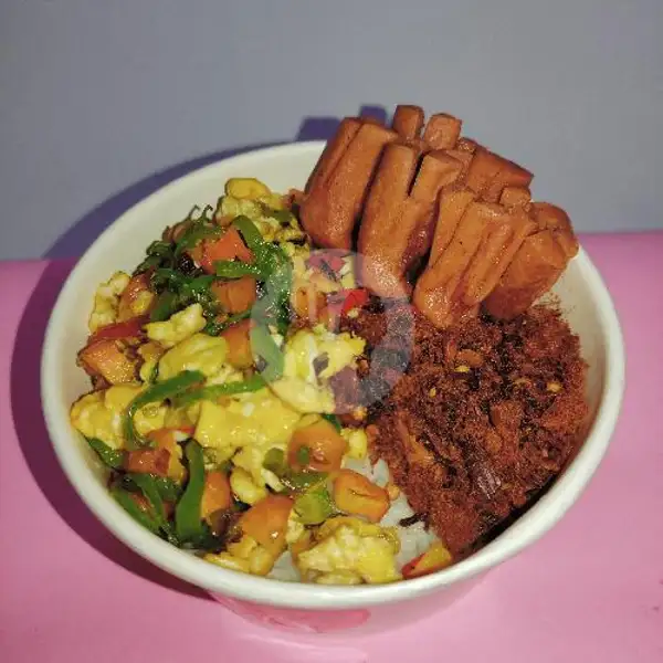 Rice Bowl Abon Sosis Telur Orak Arik | Rice Bowl Dsanguan, Awiligar