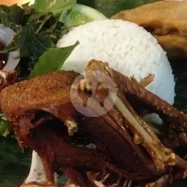 Bebek Dada Goreng + Nasi | Bebek Goreng Barokah, Cilegon Kota