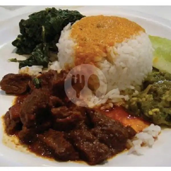Nasi Rendang Daging + Pekedel Kentang | Rm. Kartika Bundo Masakan Padang, Karet Pasar Baru Timur 5