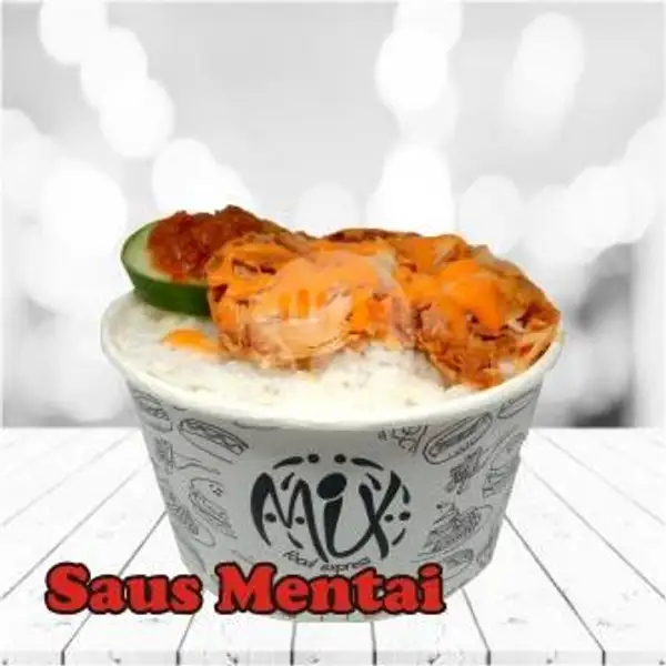 Ayam Geprek Saus Mentai | Mix Food Express, Sukolilo