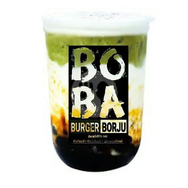 Boba Green Tea Cheese | Burger Borju Citayam