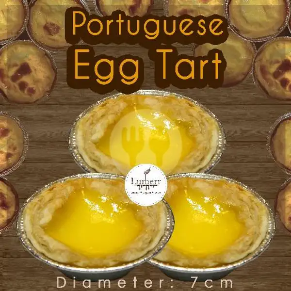 3Pcs Portuguese Egg Tart | Vanila cake