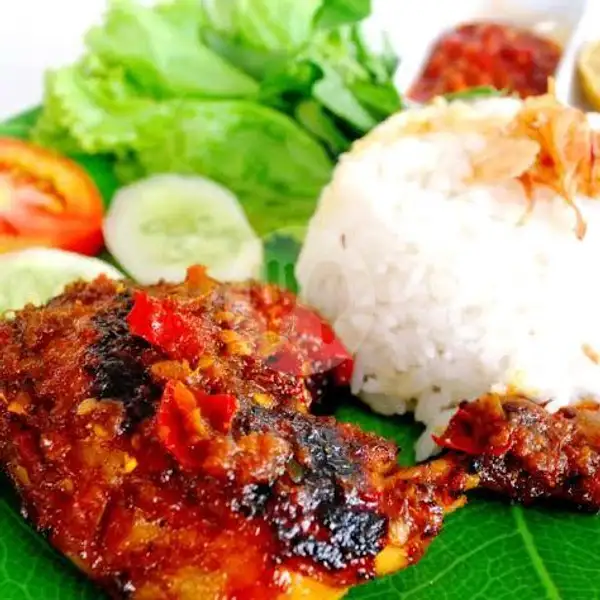 Ayam bakar pedes+nasi | Pondok Ayam Bakar tik Tik Duri Kepa, Green Ville