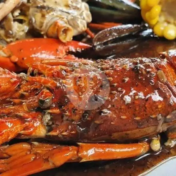 Lobster + Kerang + Udang Rica Rica | Seafood Kedai Om Chan Kerang, Kepiting & Lobster, Mie & Nasi, Jl.Nyai A.Dahlan