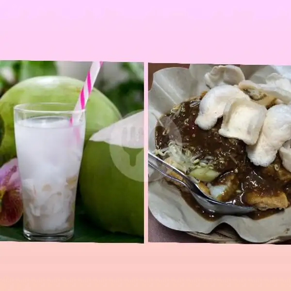 tahu tek telor dadar + es kelapa muda | Tahu Tek Telur Surabaya, Pulau Misol