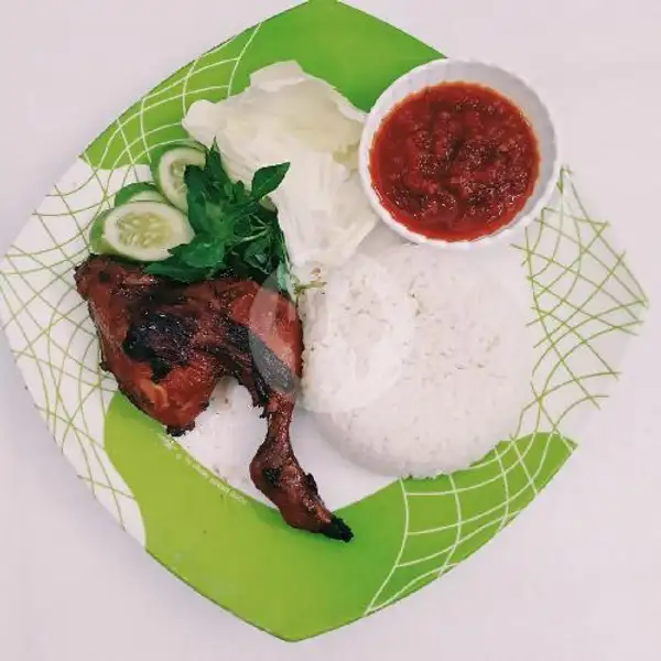 Ayam Bakar Paha Utuh + Nasi + Lalapan + Sambel | Ayam Bakar ST