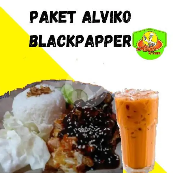 Paket Alviko Blackpaper | Fried Chicken Geprek Alviko