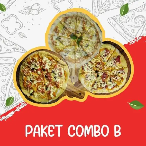 PAKET COMBO B (Larg Beef Ham Pizza, Larg Sausage Pizza, Large Romana Pizza) | Pizza Wan