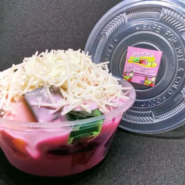 Salad Buah Kecil Strawbery Isi 320ml | Salad Buah Dan Yogurt Wilsya, Sebrang Dealer Honda Lima Motor