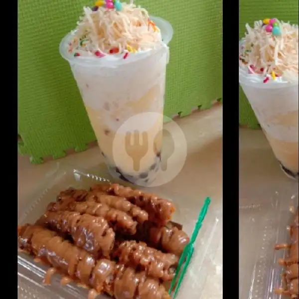 Paket Creamy Caramel Pisang Crispy S | ShinchaShop, Depok