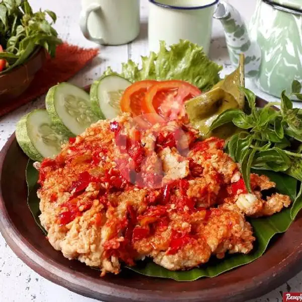 Paket Ayam Geprek Ukuran Besar + Nasi+Sayur | Arrumy Cathering, Somba Opu