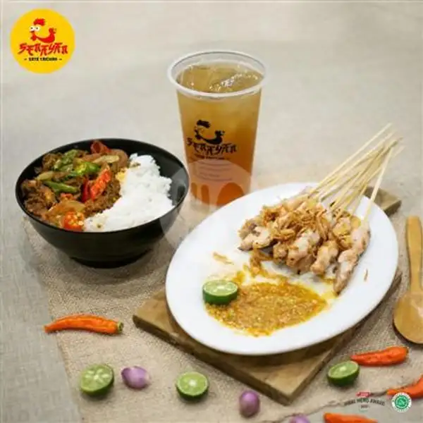 Paket Sate Taichan Daging + Nasi Ayam Madas + Es Teh | Sate Taichan Senayan, Kolonel Sugiyono