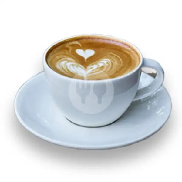 Hot Cafe Latte Caramel | Jurojin Coffee, Diponegoro