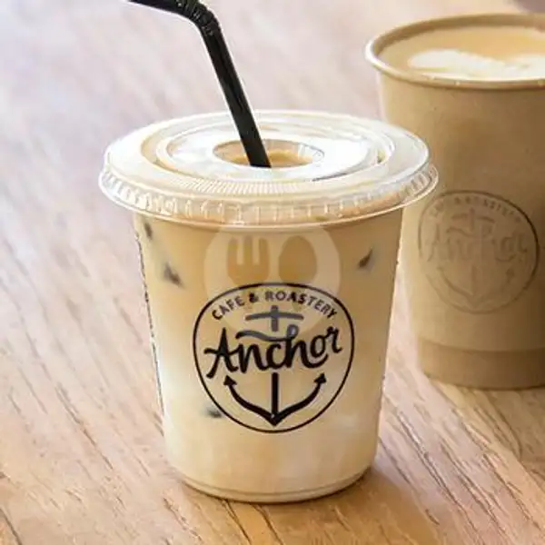 Iced Latte With | Anchor Cafe & Roastery, Dermaga Sukajadi