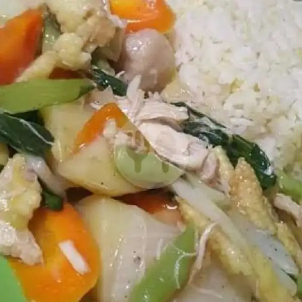 Nasi +Capcay | Chili Kitchen Spesialis Ayam Geprek, Sa'i