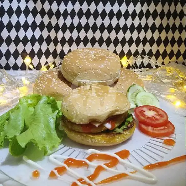 Premium Chicken Burger Special | Jajanan adek, Sekip