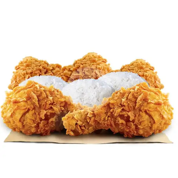 5 Kings Chicken & 3 Nasi | Burger King, Hayam Wuruk