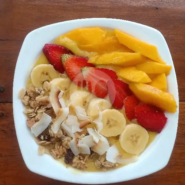 Papaya banana smoothie bowl | Ajus Juices And Smoothie, Canggu