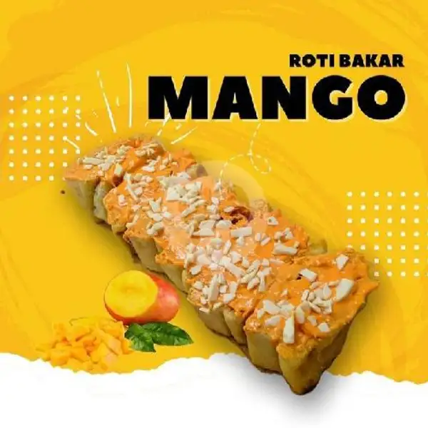 Roti Bakar Kasino Hazelnut Crunchy + Mango | Roti Bakar & Kukus Nadira, Cimahi