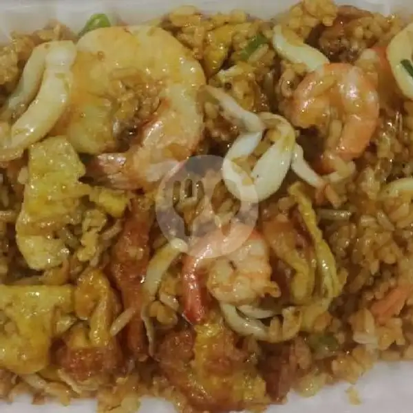 Nasi Goreng SEAFOOD+Ayam+Bakso+Sosis | Nasi Goreng Kambing Mz Bhadud Sidamulya, Telukjambe Timur