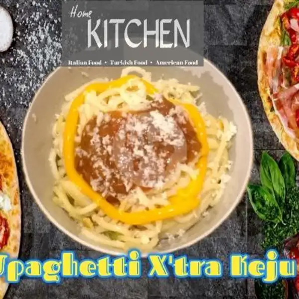 Spaghetti Xtra Keju | Home Kitchen