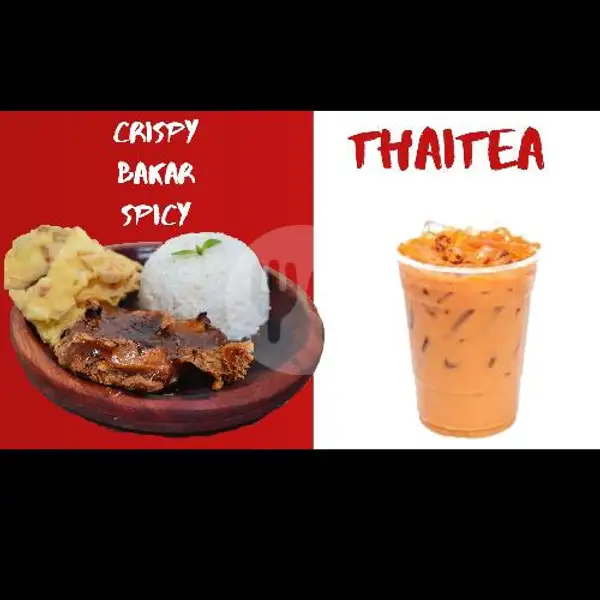 Paket Thaitea Bakar Spicy | Ayam Geprek Crispy Bakar Abyan, Murni 1