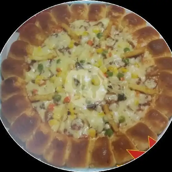 Pizza Pinggiran Keju Bites Kornet Ayam | Super D' Pizza, Lambung
