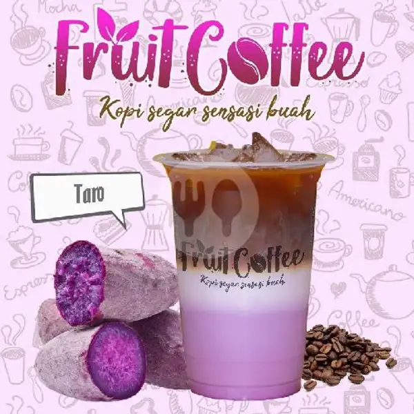 Minuman Es Kopi Yang Dicampur Perisa Taro Yang Pastinya Manis | Fruit Coffee, Moh. O. Sudiaman