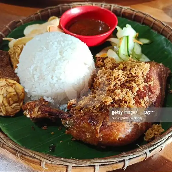 Nasi Putih Ayam Penyet | Ayam Penyet Sultan