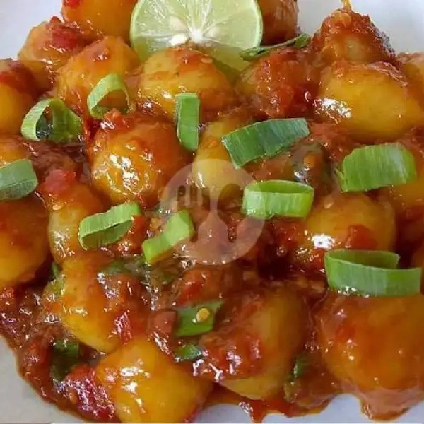 Cilok Ayam Barbeque Pedas | Cireng,Cilok & Dimsum Unyu'2, Bumiaji
