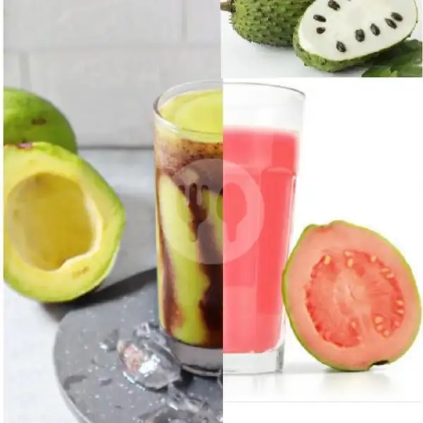 Juice Mix 3 Varian ( Pokat + Sirsak + Jambu Merah ) | Juice Buah Ori