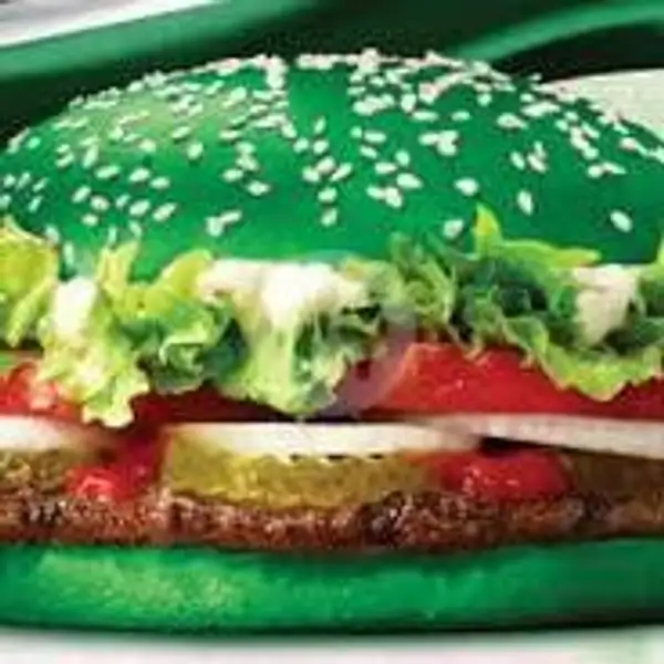 Hulk Burger +Telur +Daging Sapi+ Sayuran | Hotdog Mozarela Kita, Tampan