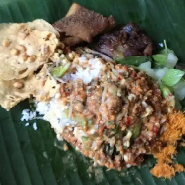 2.Porsi Nasi Pecel + Babat Paru Usus + Telur Tahu Bali + Peyek | Special Pecel Khas Madiun, MSH