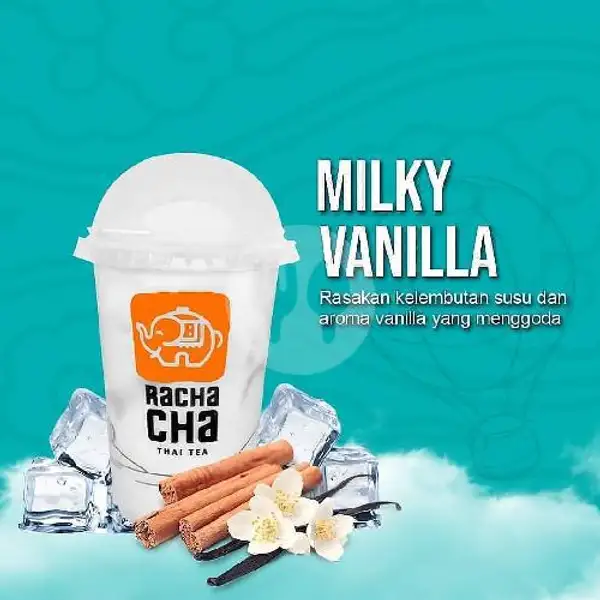 Rachacha Milky Vanilla (HOT/ICE) | Onotaki Takoyaki Bungur, Lowokwaru