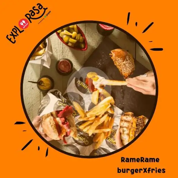 Rame Rame BurgerXfries | Kedai Jajan Syauqi, Pondok Gede