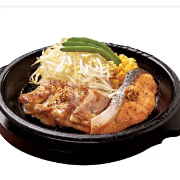 Salmon & Chicken (TA) | Pepper Lunch, Ska Pekanbaru