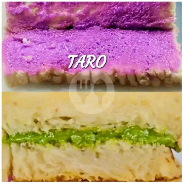 Taro - Greentea (Dipisah) | Roti Bakar Dewata, Gunung Salak