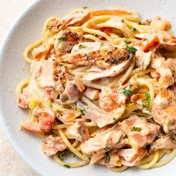 Salmon And Pasta | Oregano Kitchen, Canggu