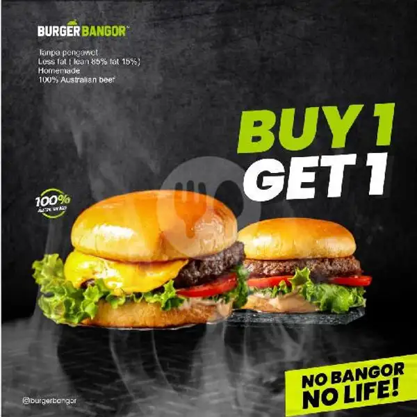 Buy 1 Get 1 A | Burger Bangor Express , Kebon Kawung