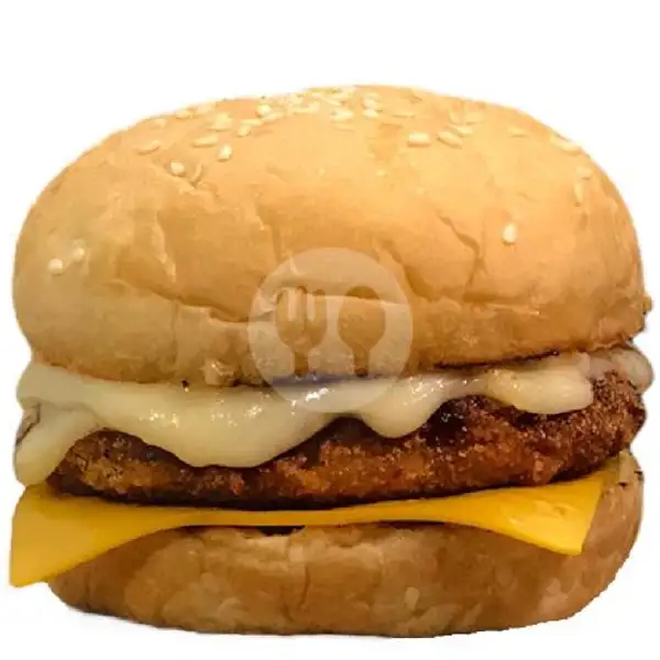Chicken Mozzarella Cheese Burger | Moto Kopi & Toast