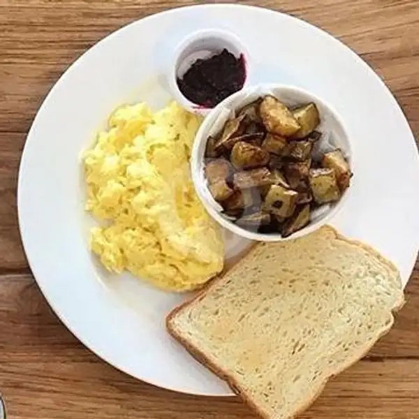 Scrambled Eggs & Toast | Anchor Cafe & Roastery, Dermaga Sukajadi