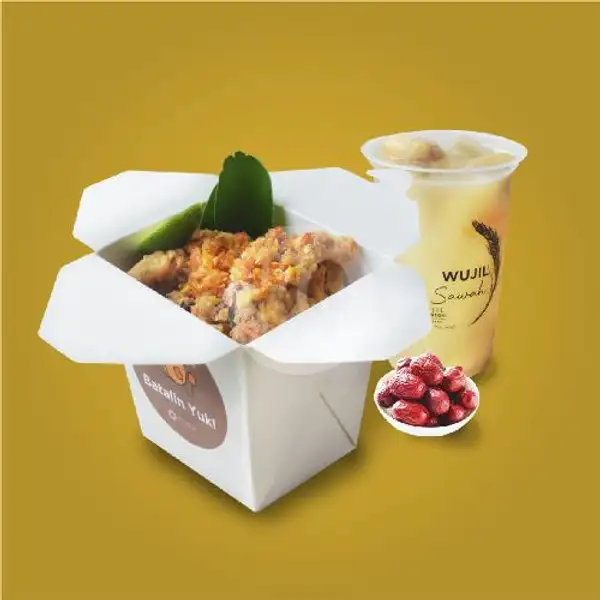 Rice Box Ayam Geprek Sambal Bawang Set 2 | The Wujil Resort, Bergas