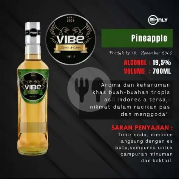 VIBE Pineapple 700ml | Buka Botol Green Lake