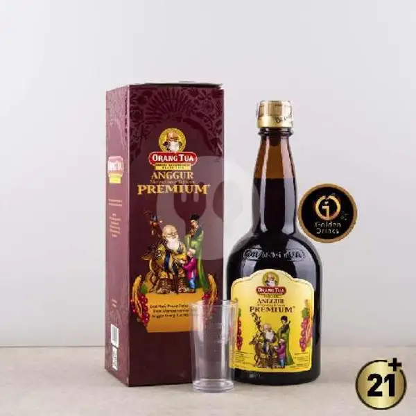 Amer Orang Tua Premium - Golden Drink Large 500 Ml (Free Sloki) | KELLER K Beer & Soju Anggur Bir, Cicendo