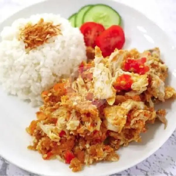 Ayam Geprek Sambal Bawang + Nasi + Es Teh | GEPREK TWINS