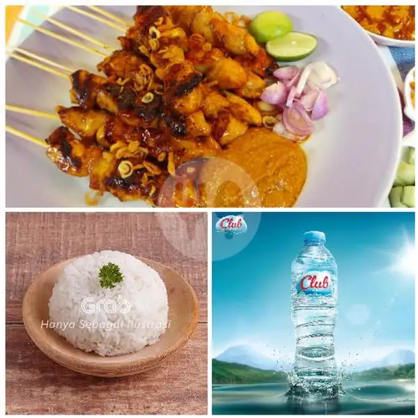 Sate 20 Tusuk(Sambel Pedes)+Nasi+Lontong+Minuman | Sate Ayam Madura Pak Marsuki, Juwingan 1