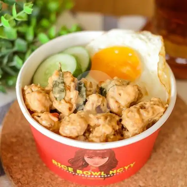 Rice Bowl Ayam Salted Egg | Rice Bowl Yung Yung NCYY, Krendang Raya