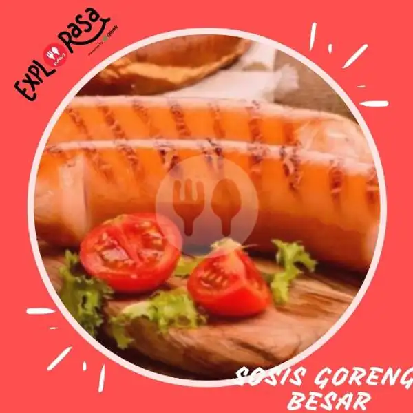 sosis Bratwurst Besar goreng | Kedai Jajan Syauqi, Pondok Gede
