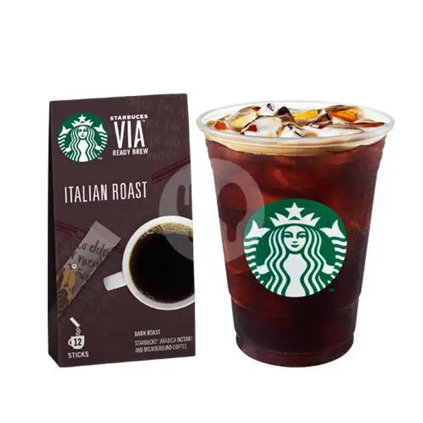 Americano + VIA Italian Roast/ Colombia | Starbucks, Margonda Raya