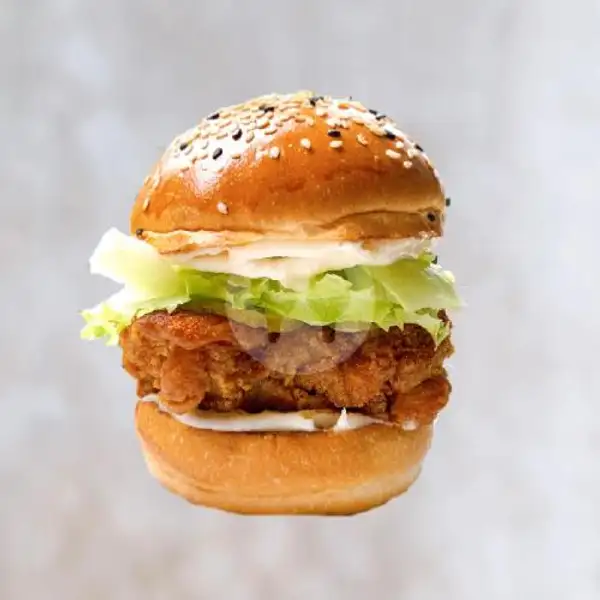 Classic Buttermilk Fried Chicken Burger. | Wings by Boss Man, Menteng